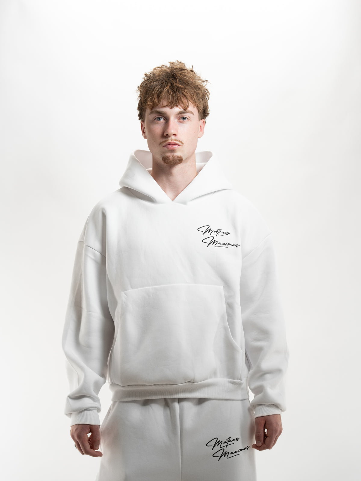 WHITE BUBBLE HOODIE