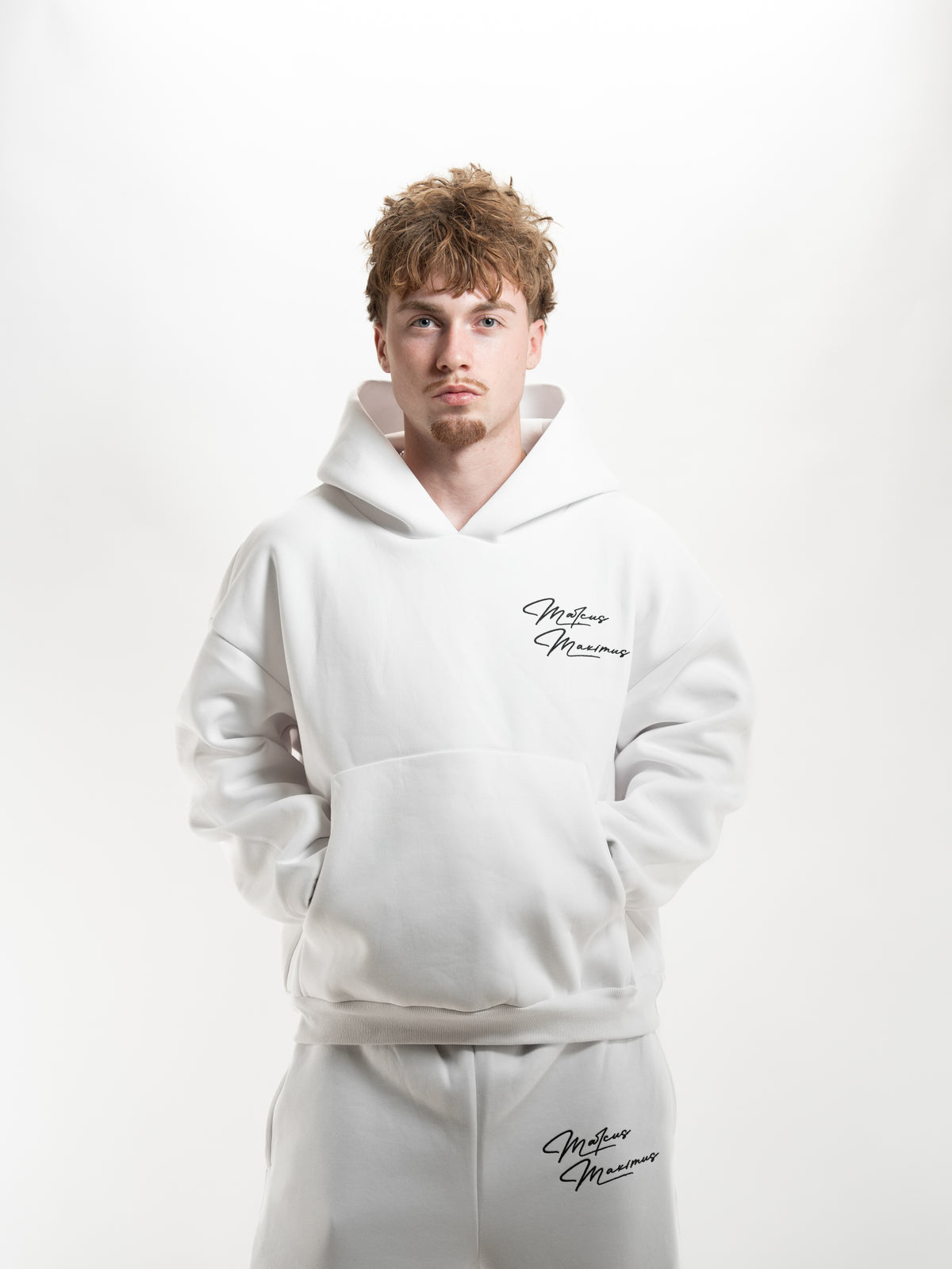 WHITE BUBBLE HOODIE