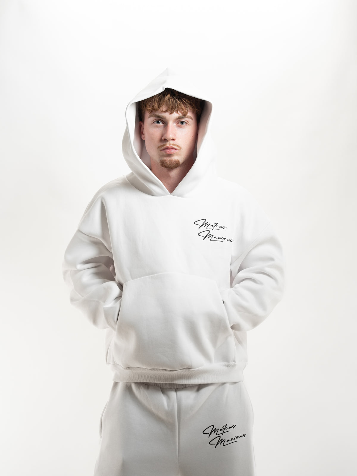 WHITE BUBBLE HOODIE