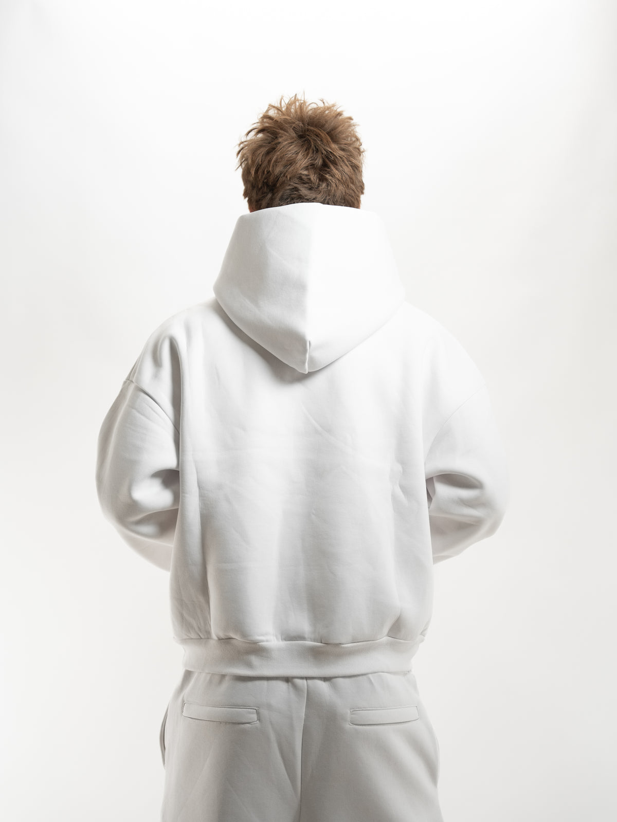WHITE BUBBLE HOODIE
