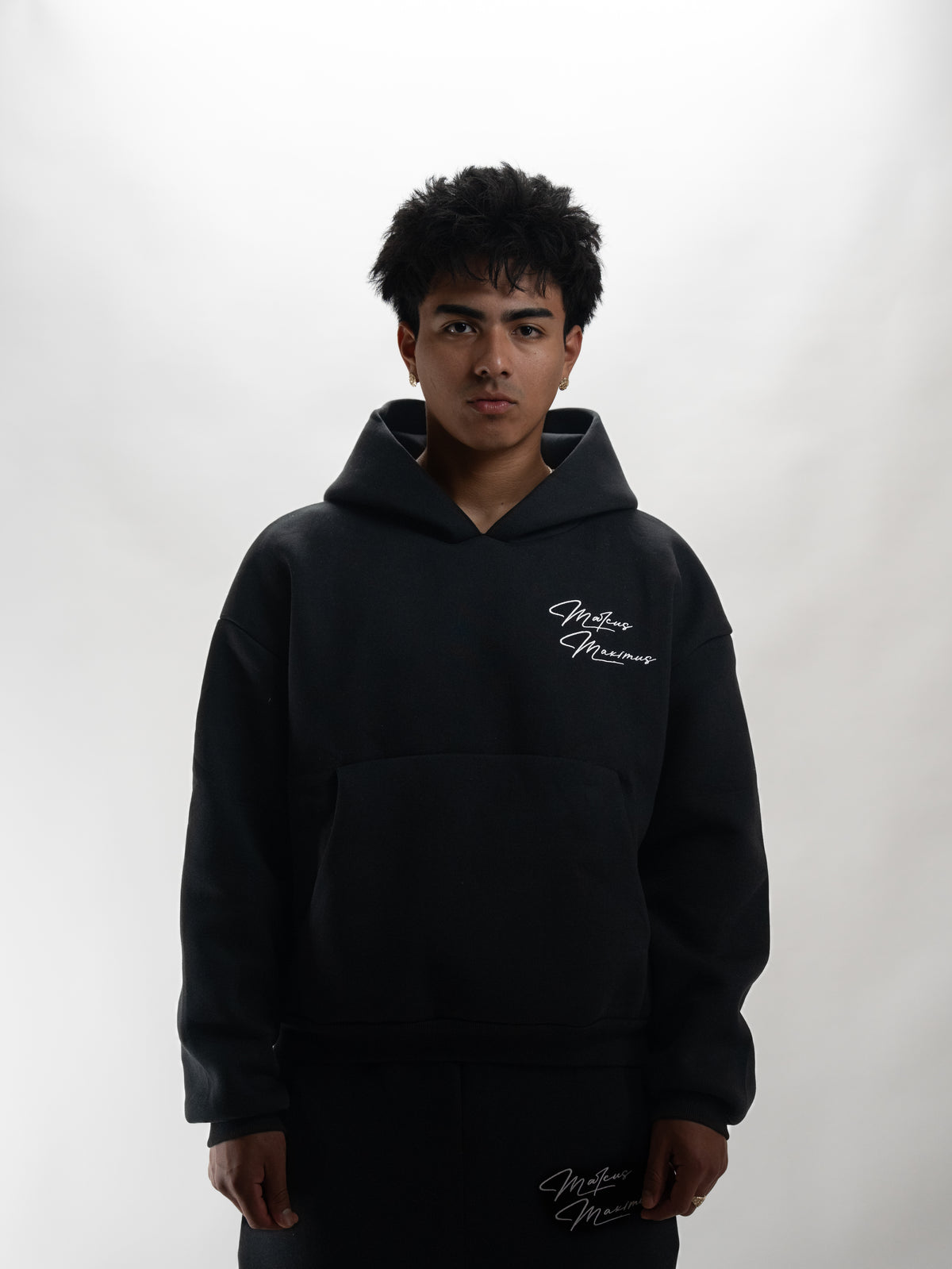 BLACK BUBBLE HOODIE