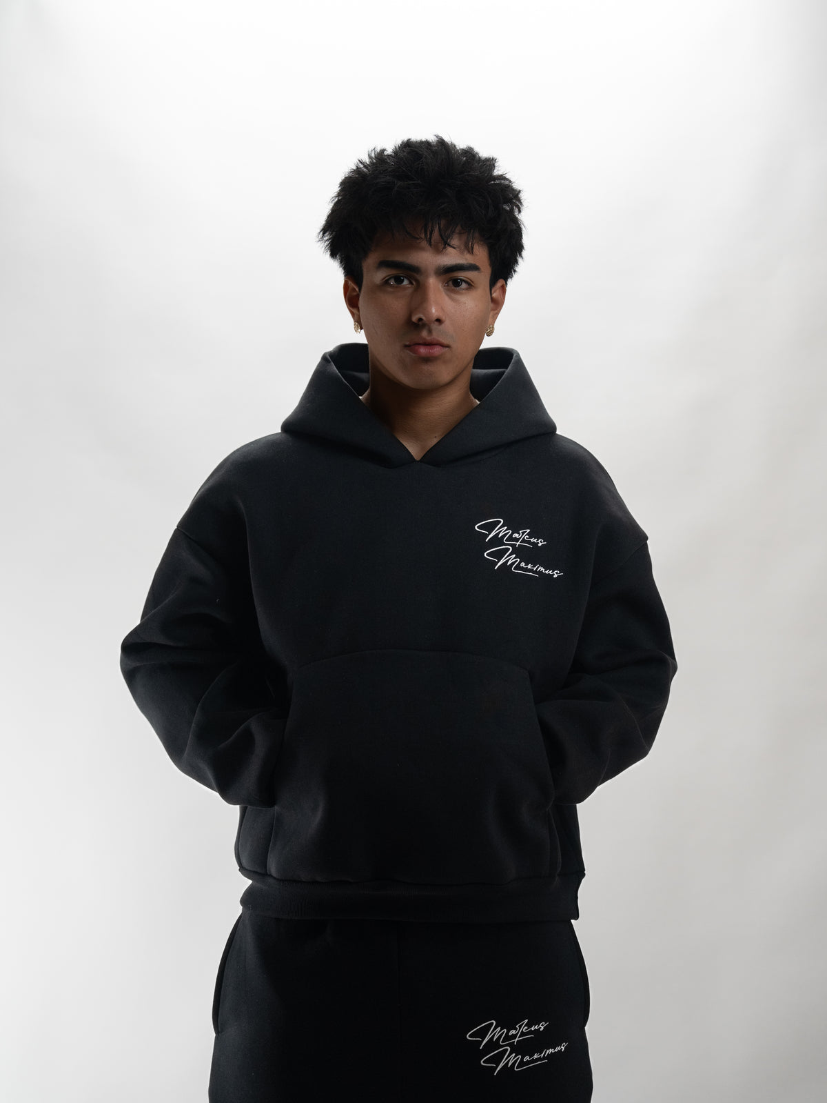BLACK BUBBLE HOODIE