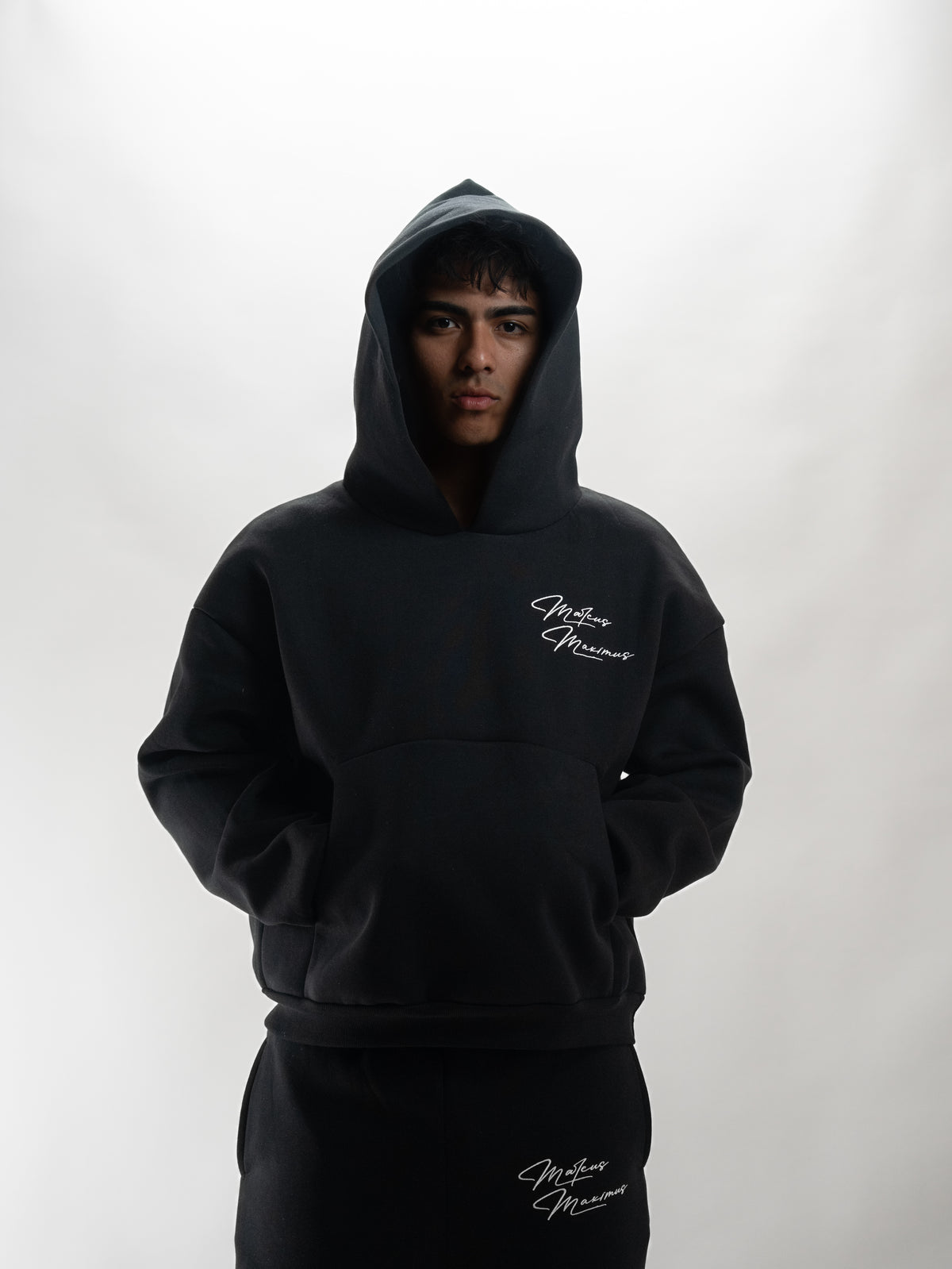 BLACK BUBBLE HOODIE