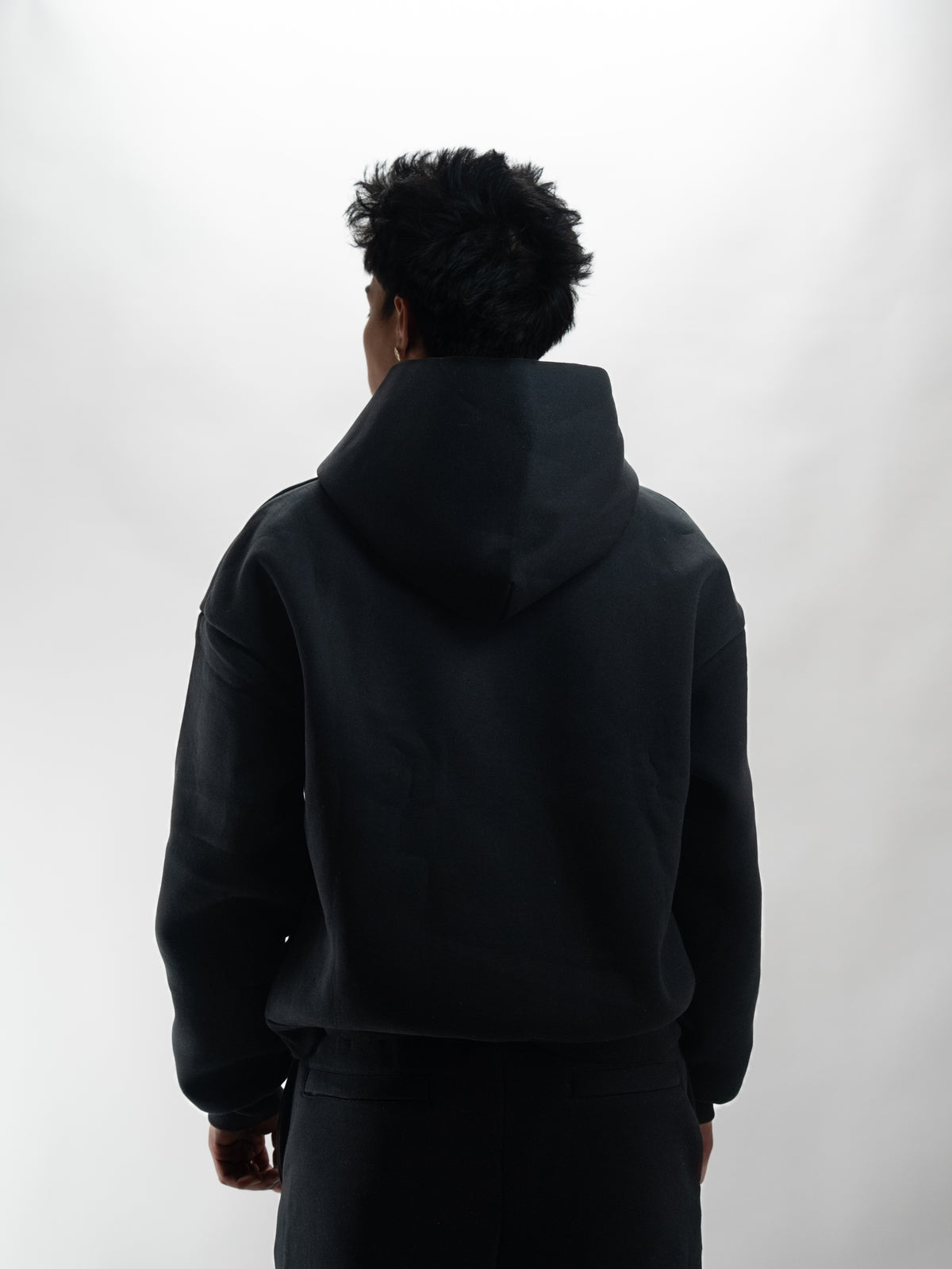 BLACK BUBBLE HOODIE