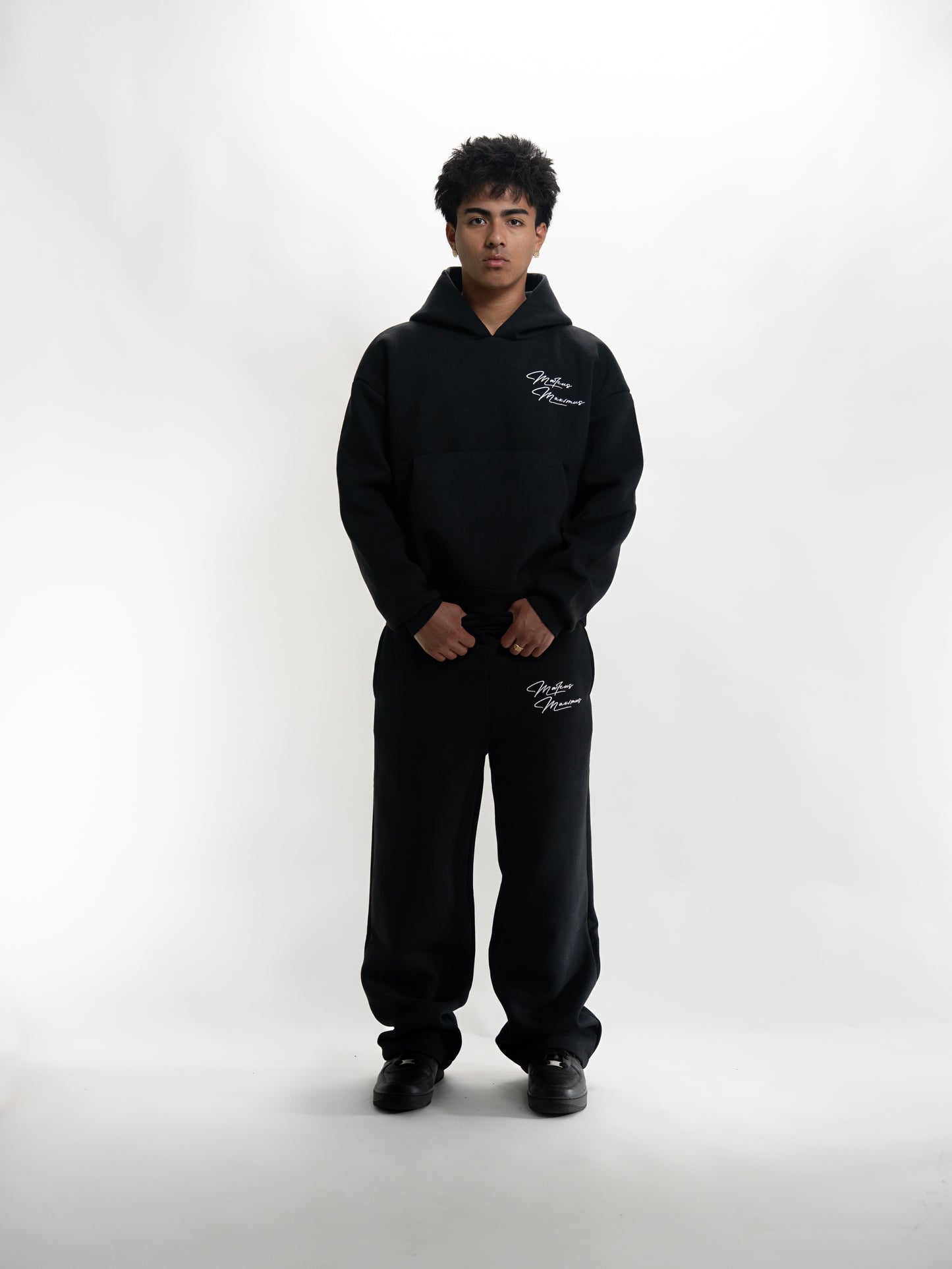 BLACK BUBBLE HOODIE
