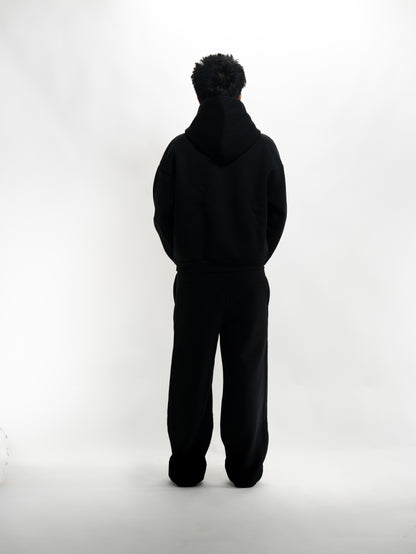 BLACK BUBBLE HOODIE