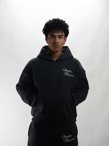 BLACK BUBBLE HOODIE